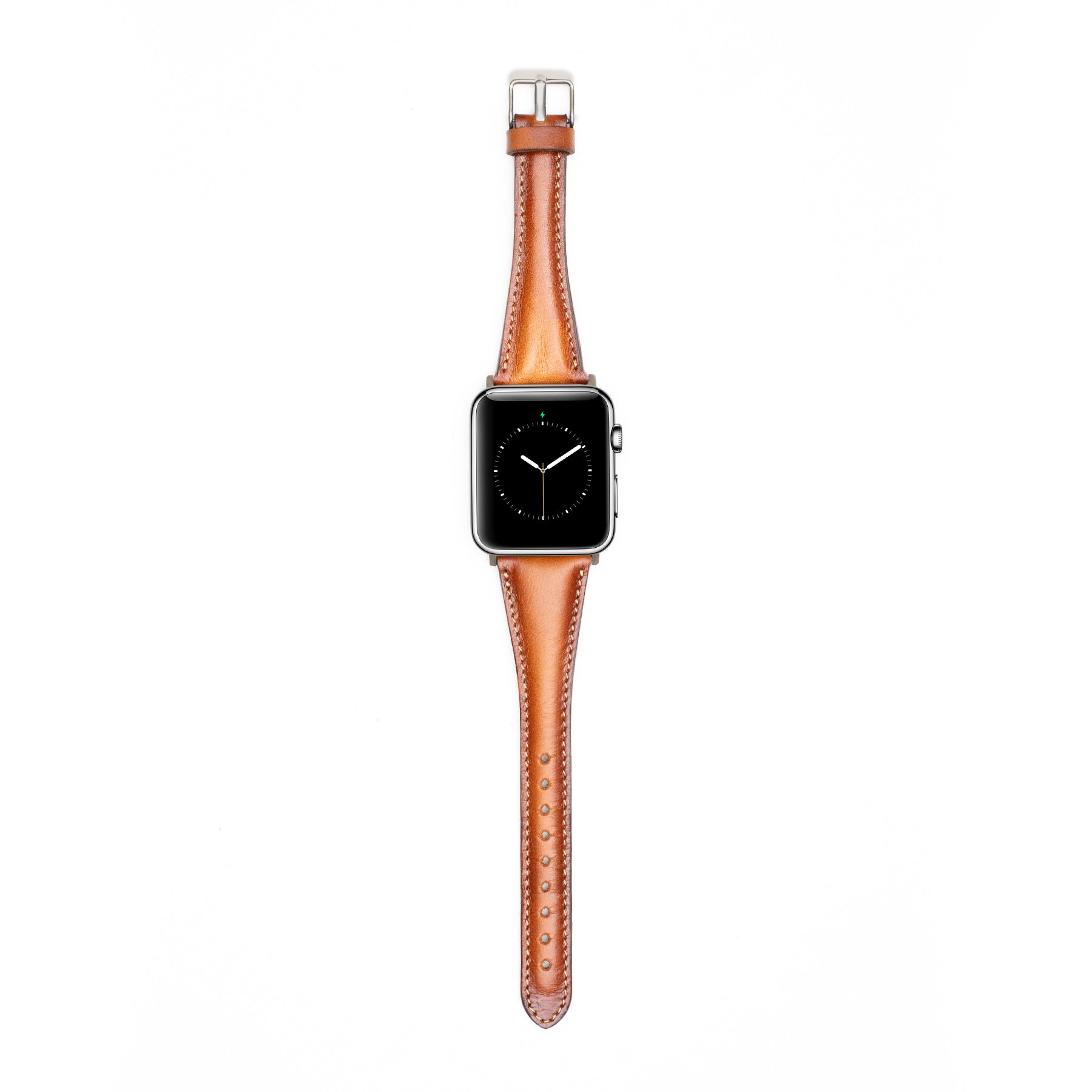 Leren Bandje Apple Watch S - Cognac Bruin - Oblac