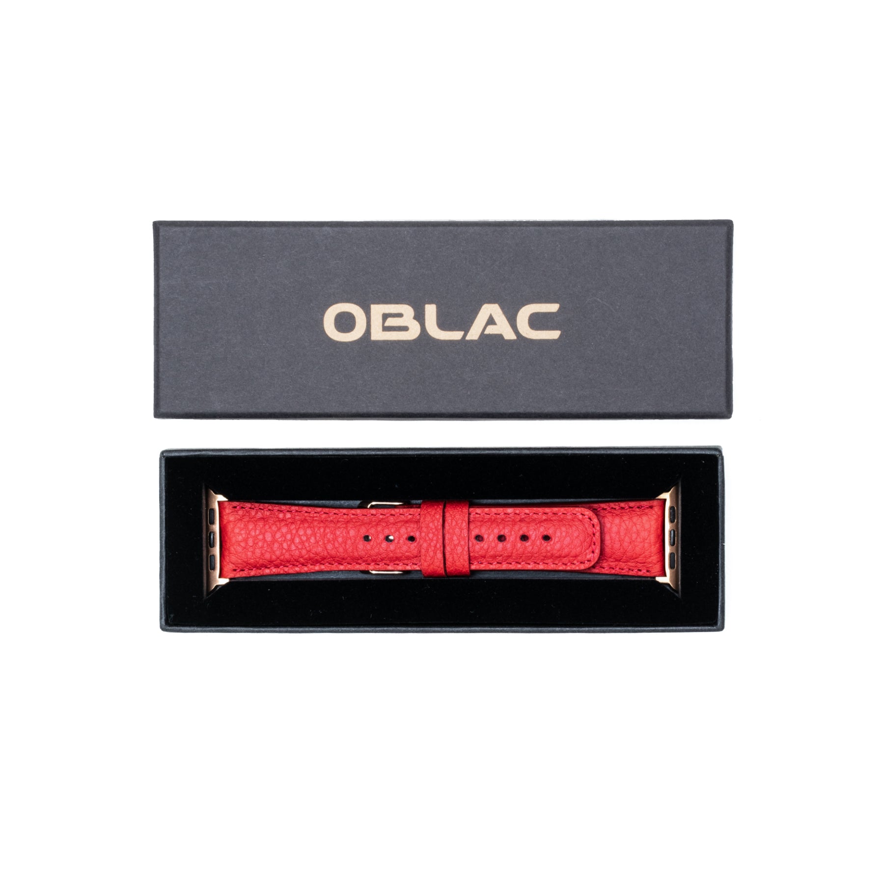 Leren Apple Watch Bandje - Ferrari Rood - Oblac