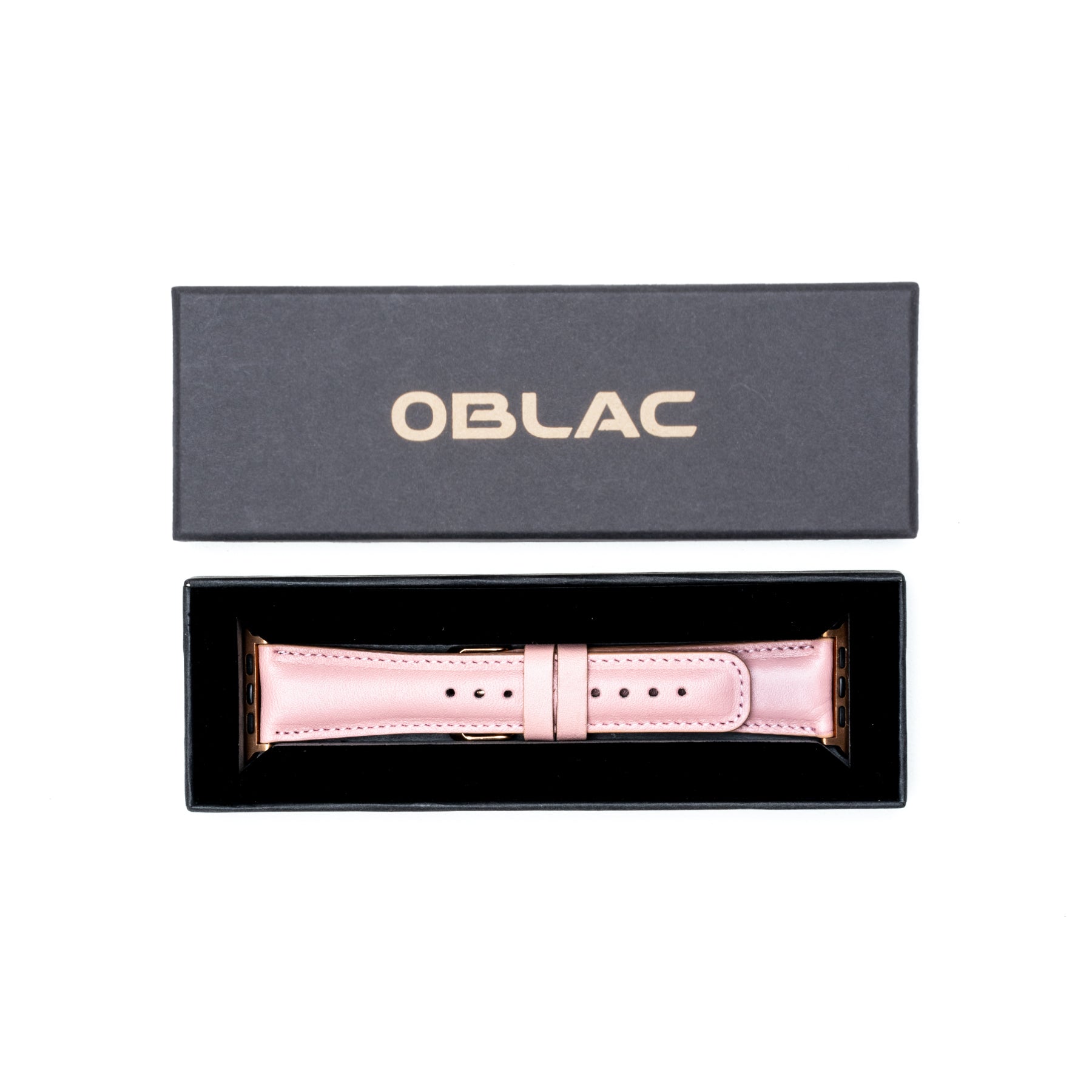 Leren Apple Watch Bandje - Nude Roze - Oblac