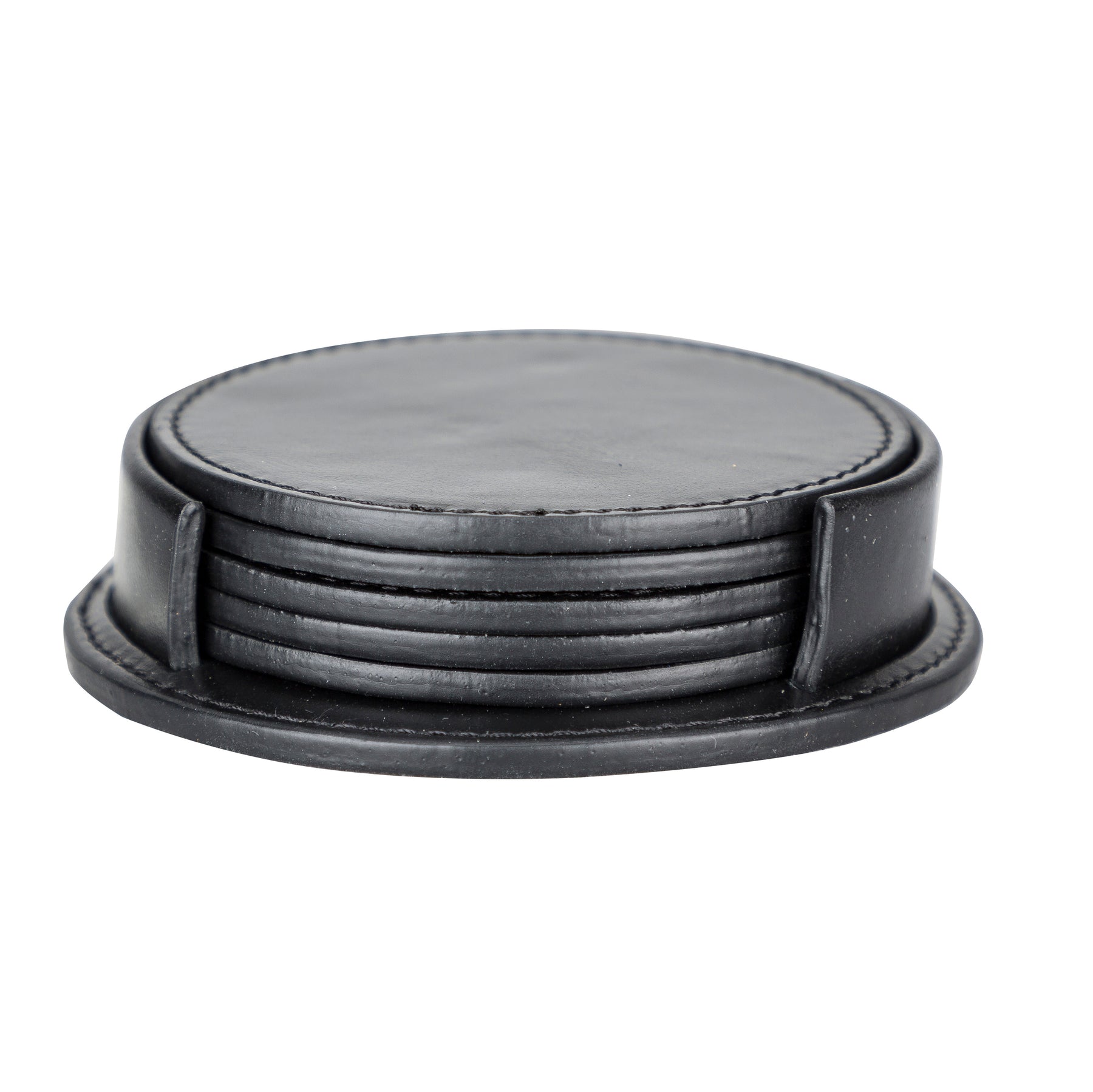 Leren Onderzetters - Set van 6 stuks