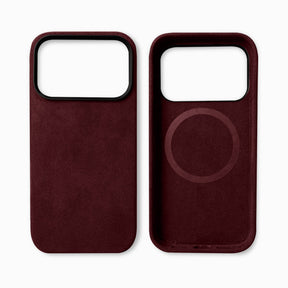 Suède-look Telefoonhoesje Met Magnetische Compatibiliteit
