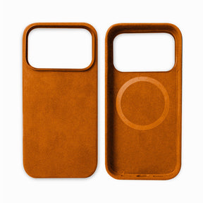 Suède-look Telefoonhoesje Met Magnetische Compatibiliteit