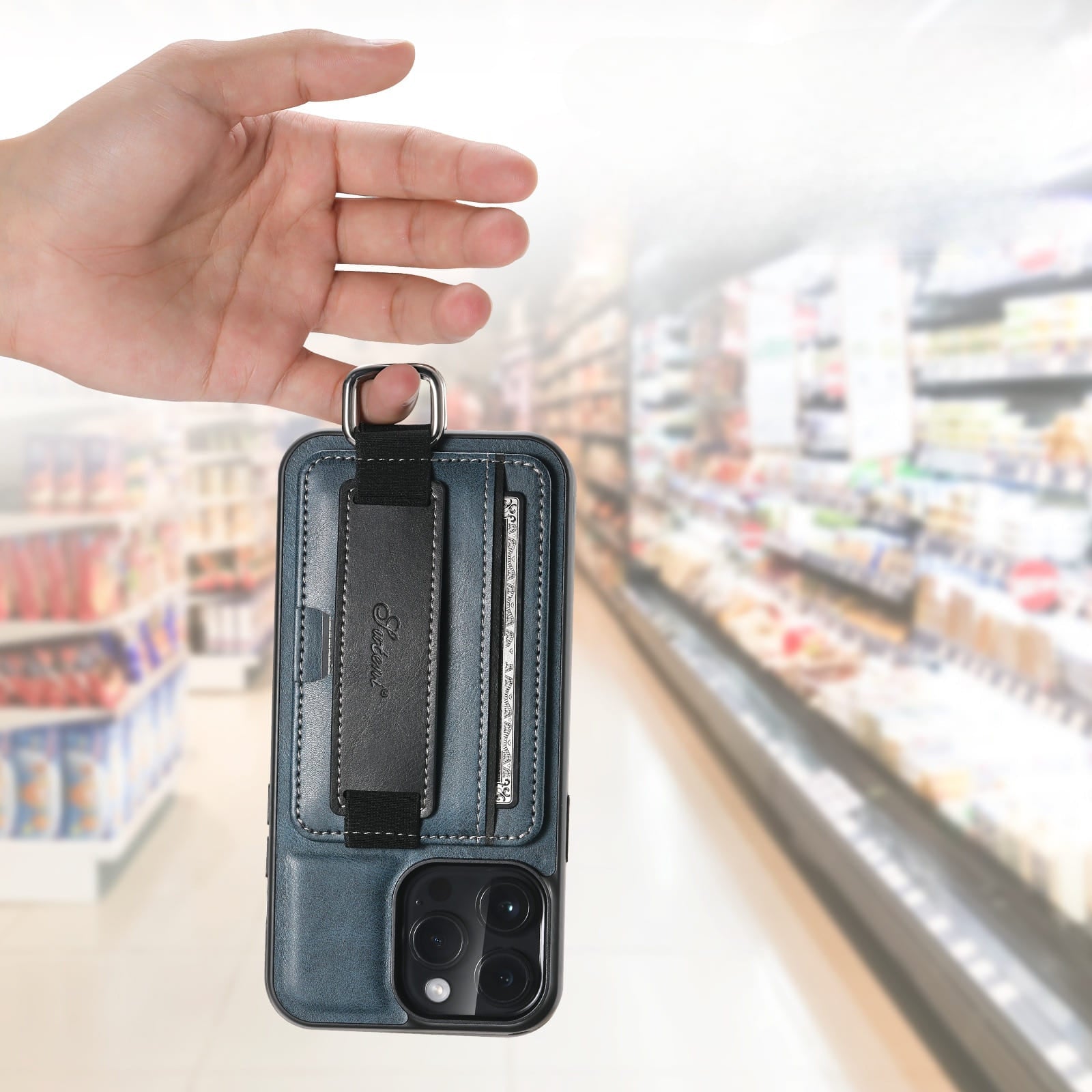 Beschermend iPhone hoesje met praktische opbergruimte