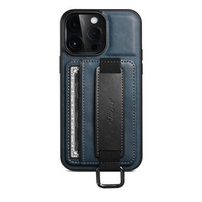 iPhone Hoesje Met Kaartvak En Polsband Van PU-leer