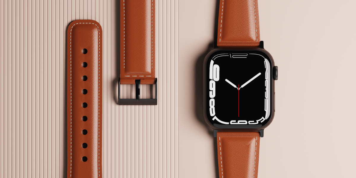 Leren apple watch bandje sale