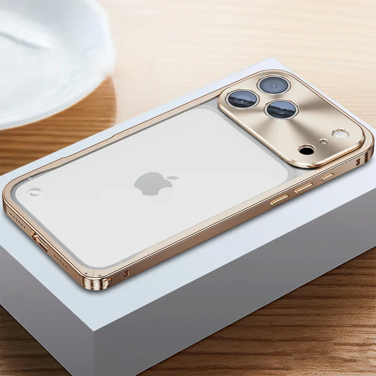 iPhone-Hoesje Met Metaalglans Frame en Matte Achterkant