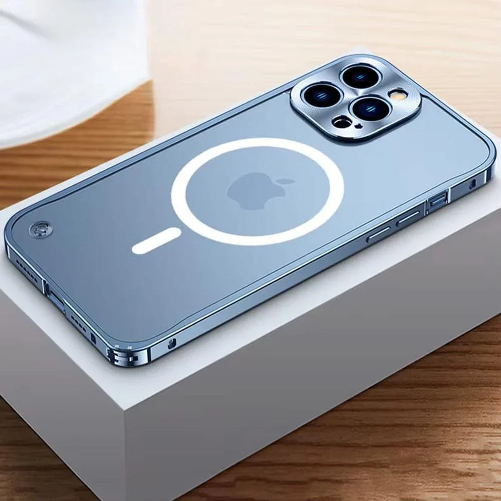 iPhone-Hoesje Met Metaalglans Frame en Matte Achterkant
