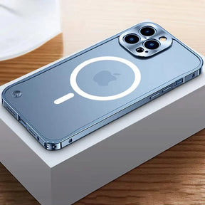 iPhone-Hoesje Met Metaalglans Frame en Matte Achterkant