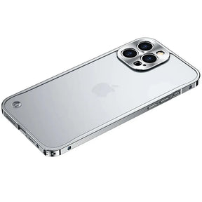 iPhone-Hoesje Met Metaalglans Frame en Matte Achterkant
