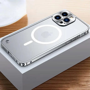 iPhone-Hoesje Met Metaalglans Frame en Matte Achterkant