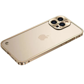 iPhone-Hoesje Met Metaalglans Frame en Matte Achterkant
