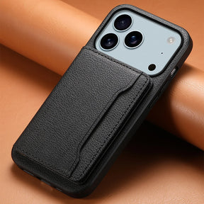 Vegan Leren iPhone Hoesje Met Kaartvak