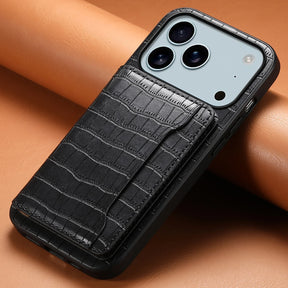 Vegan Leren iPhone Hoesje Met Kaartvak