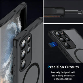 Schokbestendige rand van het magnetische telefoonhoesje