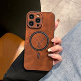 Slank MagSafe-Hoesje Voor iPhone Met Textuur