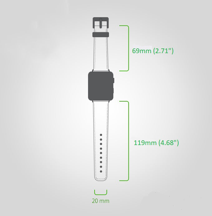 Apple Watch-bandje in klassieke stijl van echt leer