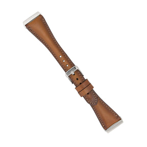 Klassieke, slanke Apple Watch-band van echt leer