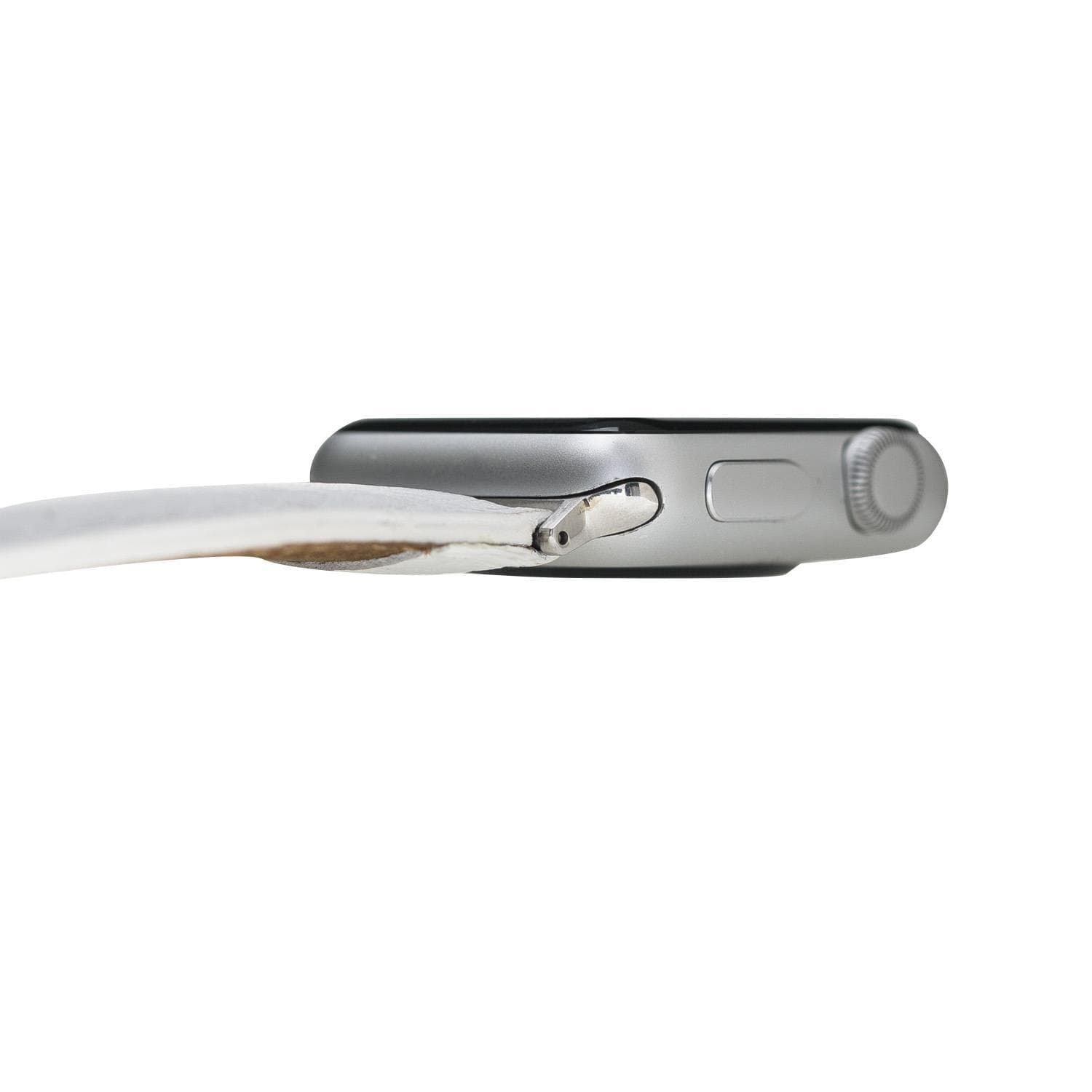 Klassieke, slanke Apple Watch-band van echt leer