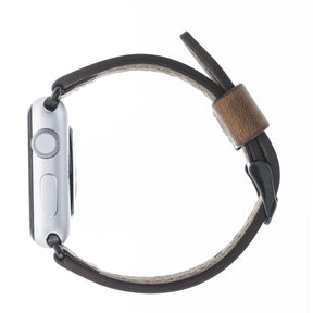 Apple Watch-bandje in klassieke stijl van echt leer