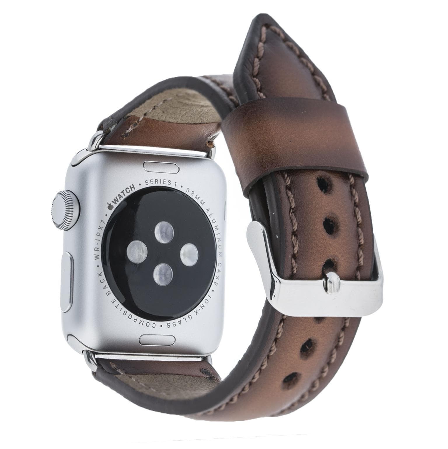 Apple Watch-bandje in klassieke stijl van echt leer