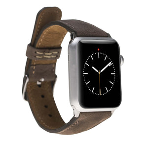 Apple Watch-bandje in klassieke stijl van echt leer