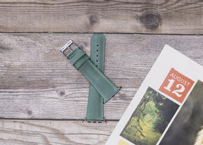 Apple Watch-bandje in klassieke stijl van echt leer