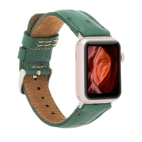 Apple Watch-bandje in klassieke stijl van echt leer