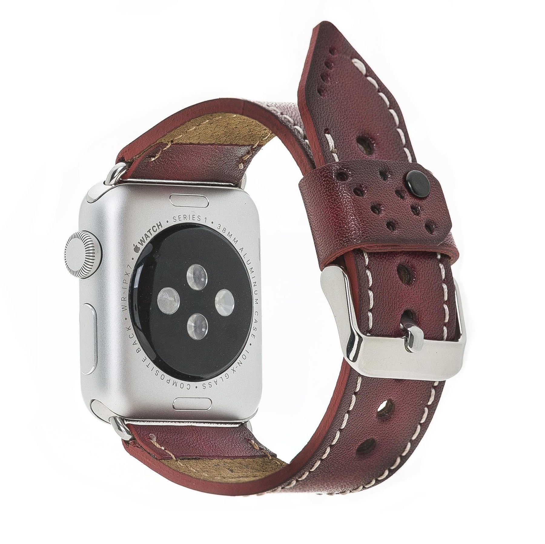Apple Watch-bandje in klassieke stijl van echt leer