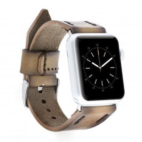Apple Watch-bandje in klassieke stijl van echt leer