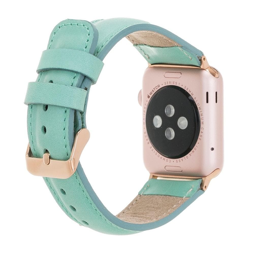 Apple Watch-bandje in klassieke stijl van echt leer