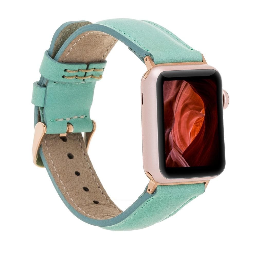 Apple Watch-bandje in klassieke stijl van echt leer