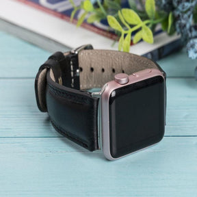 Apple Watch-bandje in klassieke stijl van echt leer