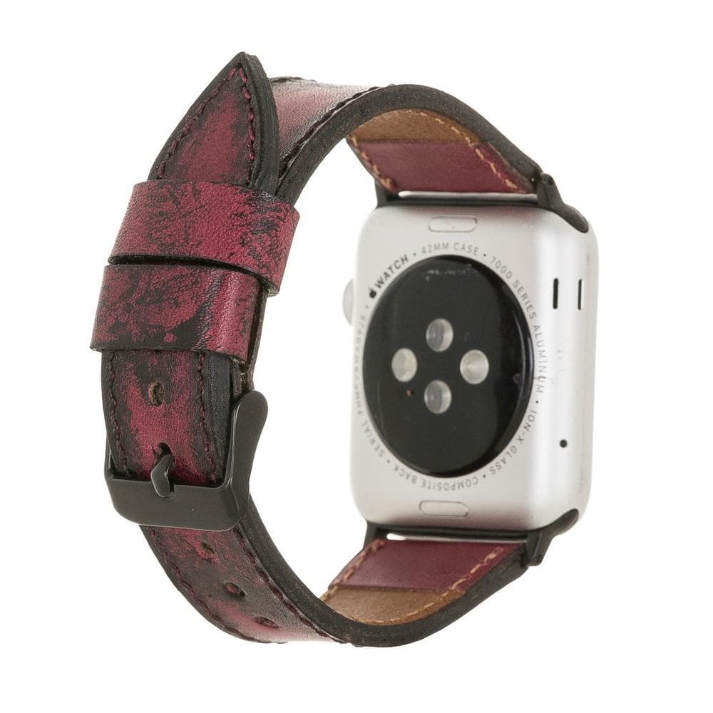 Apple Watch-bandje in klassieke stijl van echt leer