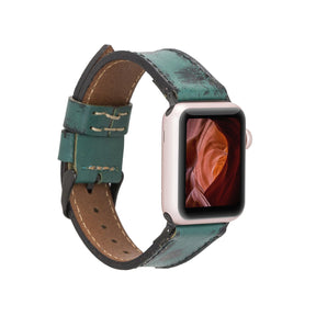 Apple Watch-bandje in klassieke stijl van echt leer