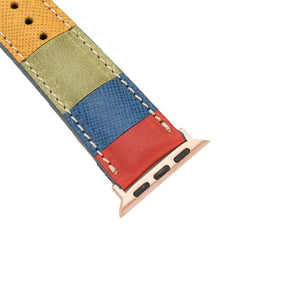 Apple Watch-bandje in klassieke stijl van echt leer