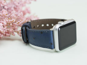 Apple Watch-bandje in klassieke stijl van echt leer