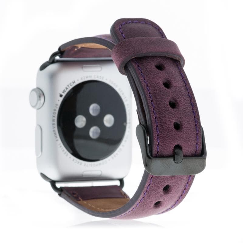 Apple Watch-bandje in klassieke stijl van echt leer
