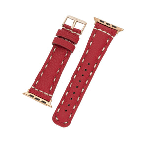 Apple Watch-bandje in klassieke stijl van echt leer