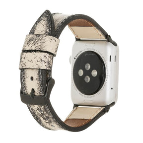 Apple Watch-bandje in klassieke stijl van echt leer