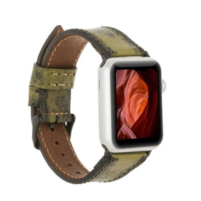 Apple Watch-bandje in klassieke stijl van echt leer