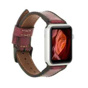 Apple Watch-bandje in klassieke stijl van echt leer