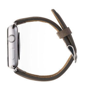 Apple Watch-bandje in klassieke stijl van echt leer