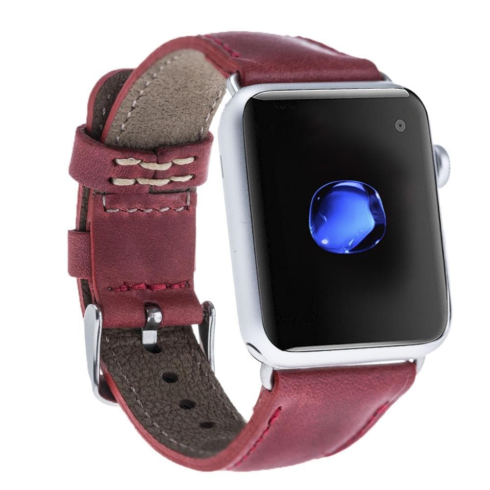 Apple Watch-bandje in klassieke stijl van echt leer