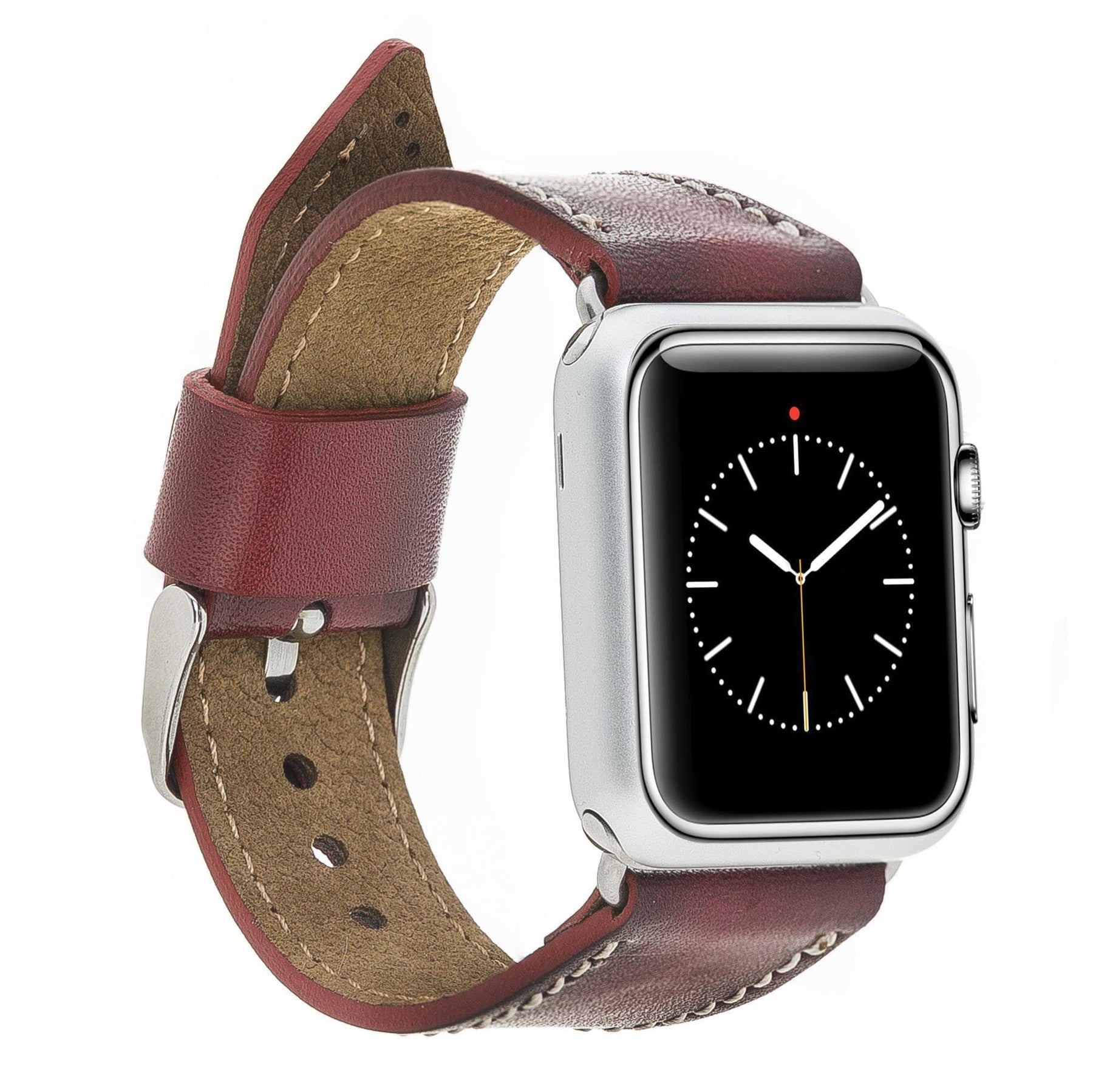 Apple Watch-bandje in klassieke stijl van echt leer
