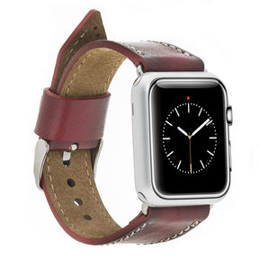 Apple Watch-bandje in klassieke stijl van echt leer