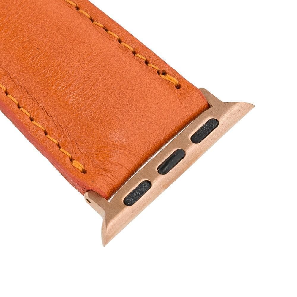 Apple Watch-bandje in klassieke stijl van echt leer