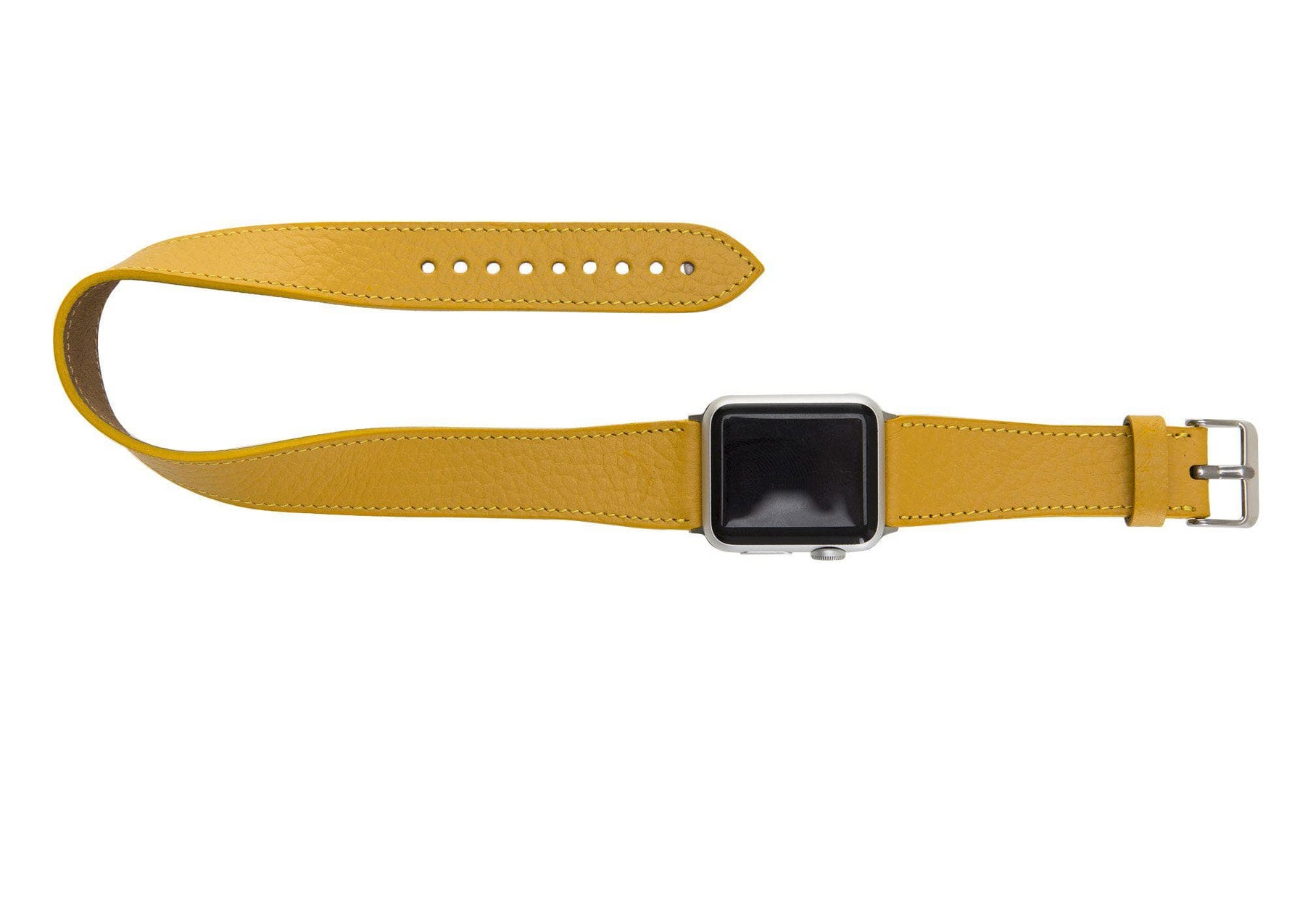 Apple Watch-bandje van echt leer in Double Tour-stijl - DT