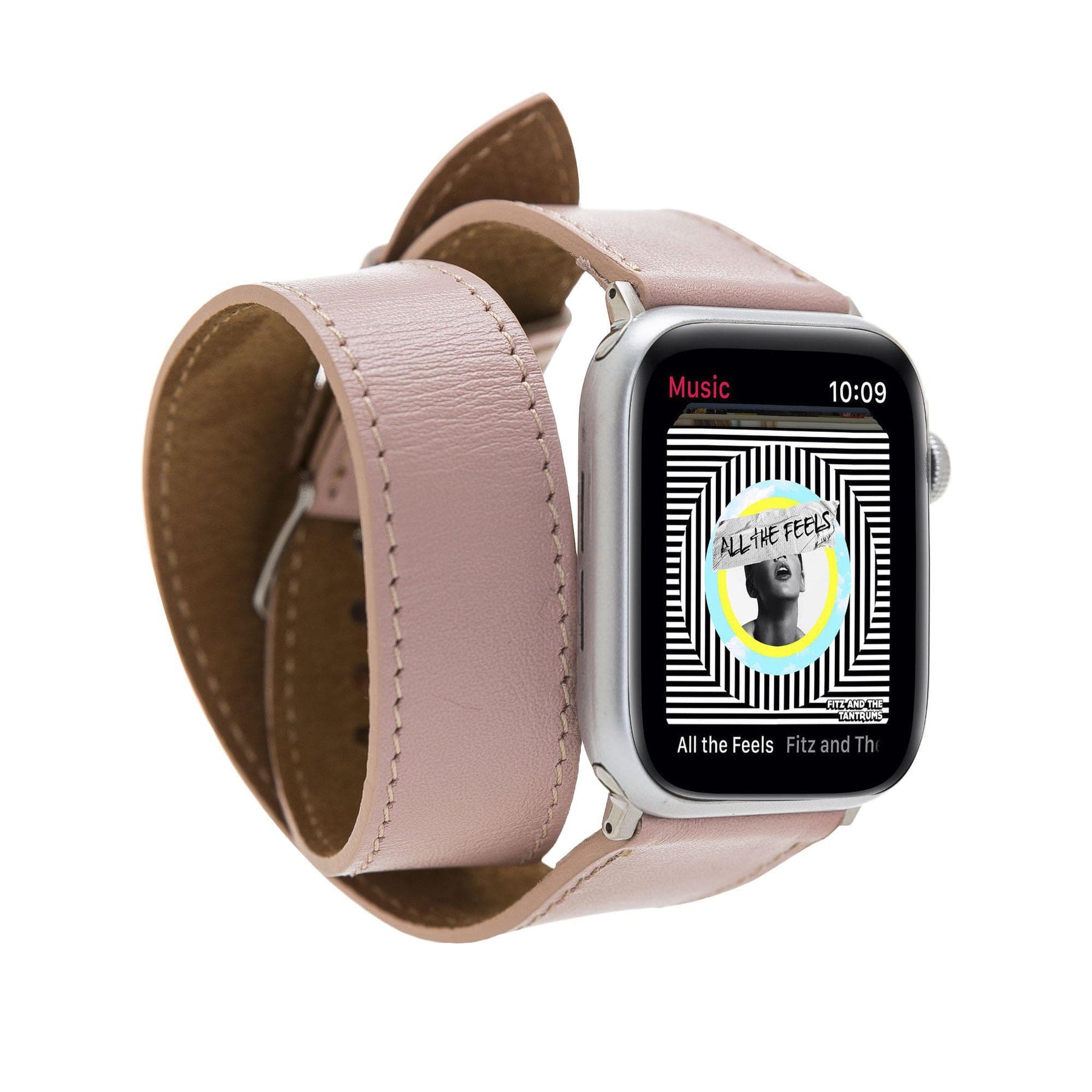 Apple Watch-bandje van echt leer in Double Tour-stijl - DT