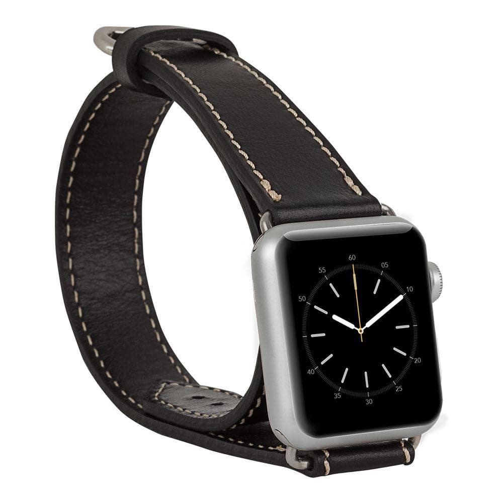 Apple Watch-bandje van echt leer in Double Tour-stijl - DT