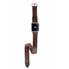 Apple Watch-bandje van echt leer in Double Tour-stijl - DT